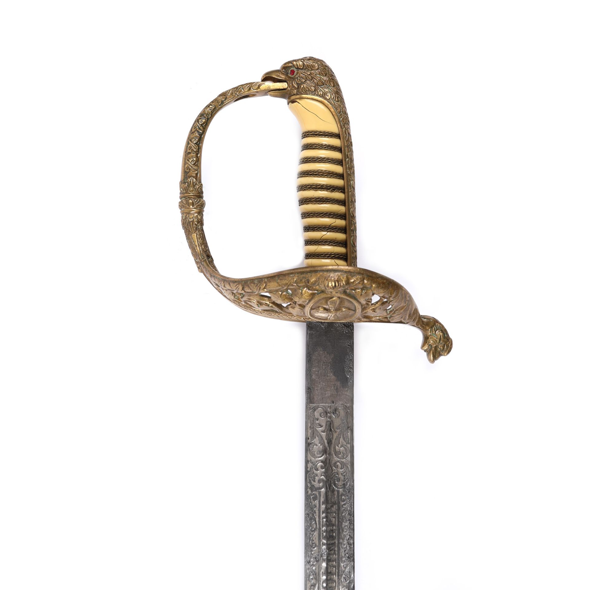 Aviation officer's sword, with the cipher of King Carol II, approx. 1930 - Bild 3 aus 4