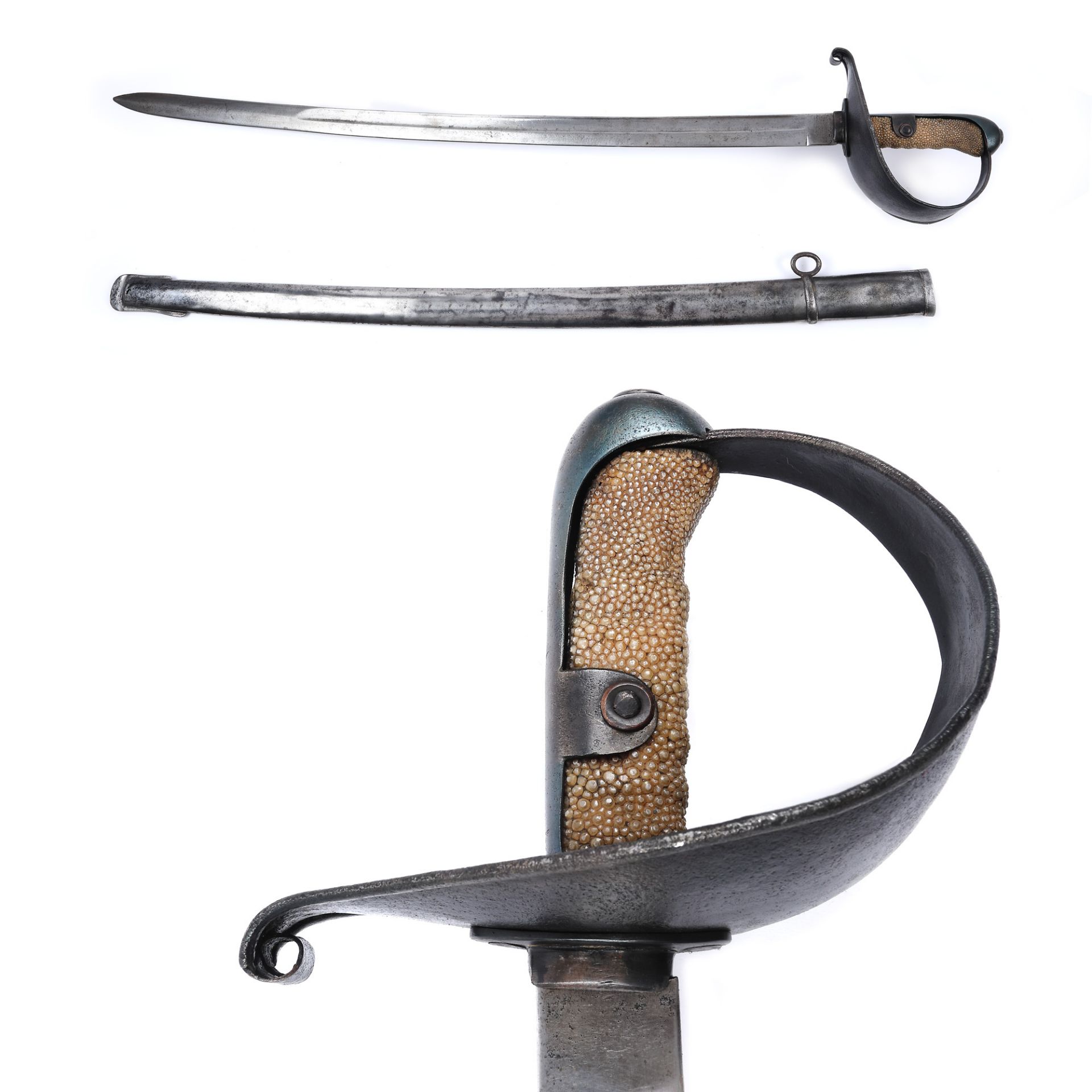 Heavy cavalry sword, with sheath, Austria-Hungary, World War I period