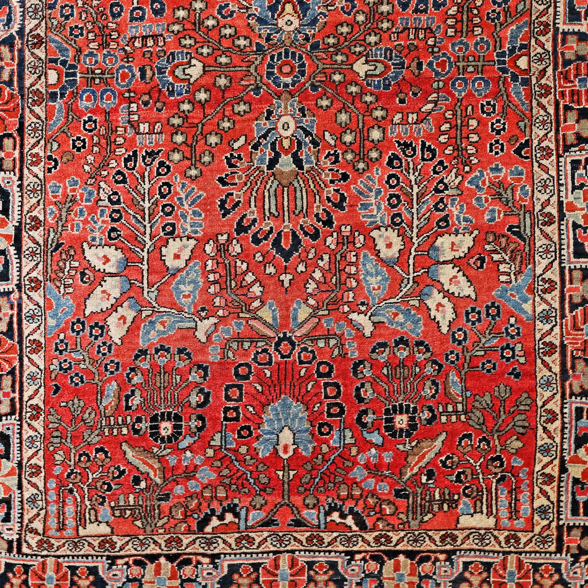 Saruk wool rug, decorated with palmettes and floral motifs, Iran - Bild 2 aus 2