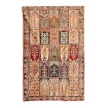 Ghiordes silk rug, decorated with traditional Oriental motifs, Turkey, second half of the 19th centu