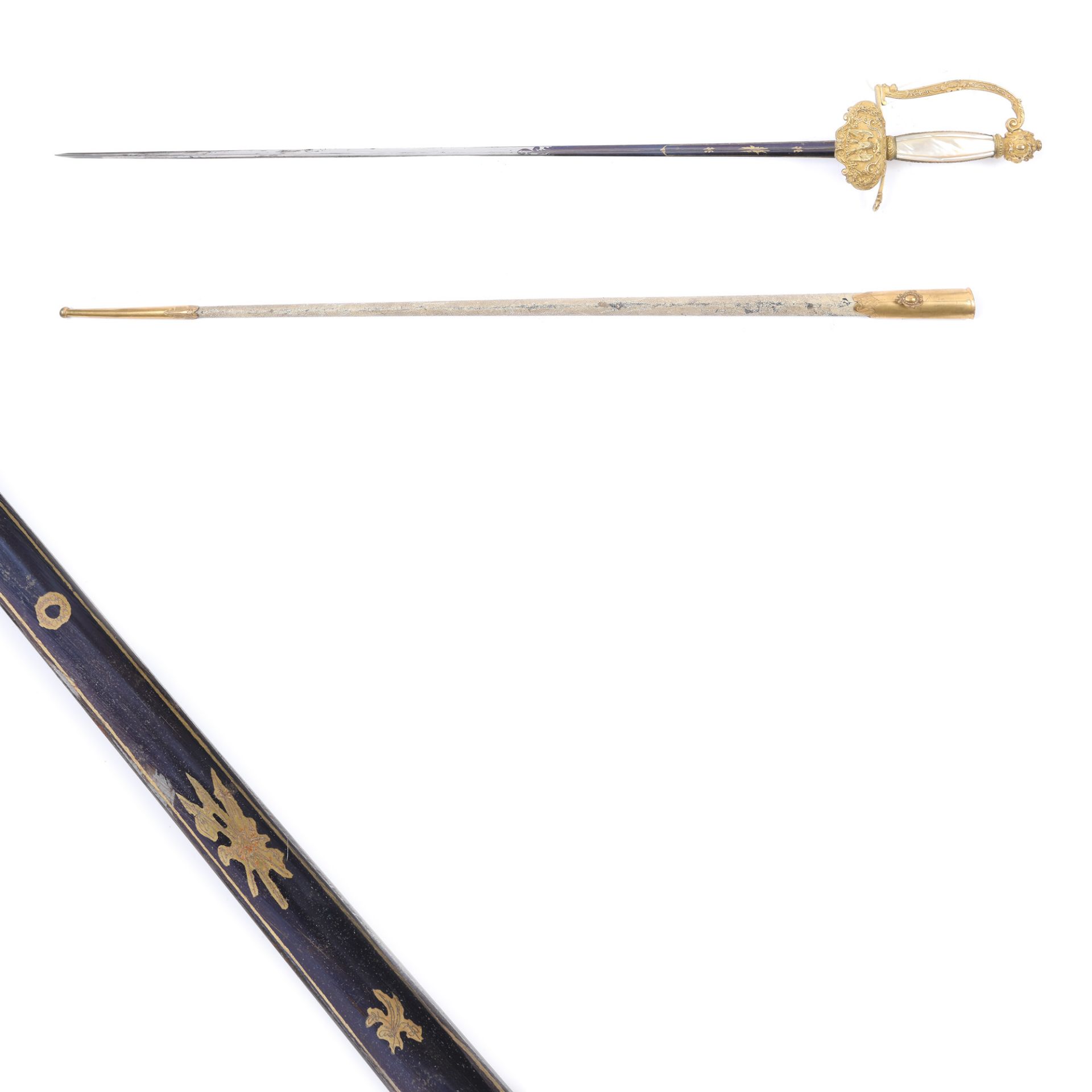 Ceremonial Ambassador's sword, with sheath, France, Napoleon III period, mid-19th century, collector