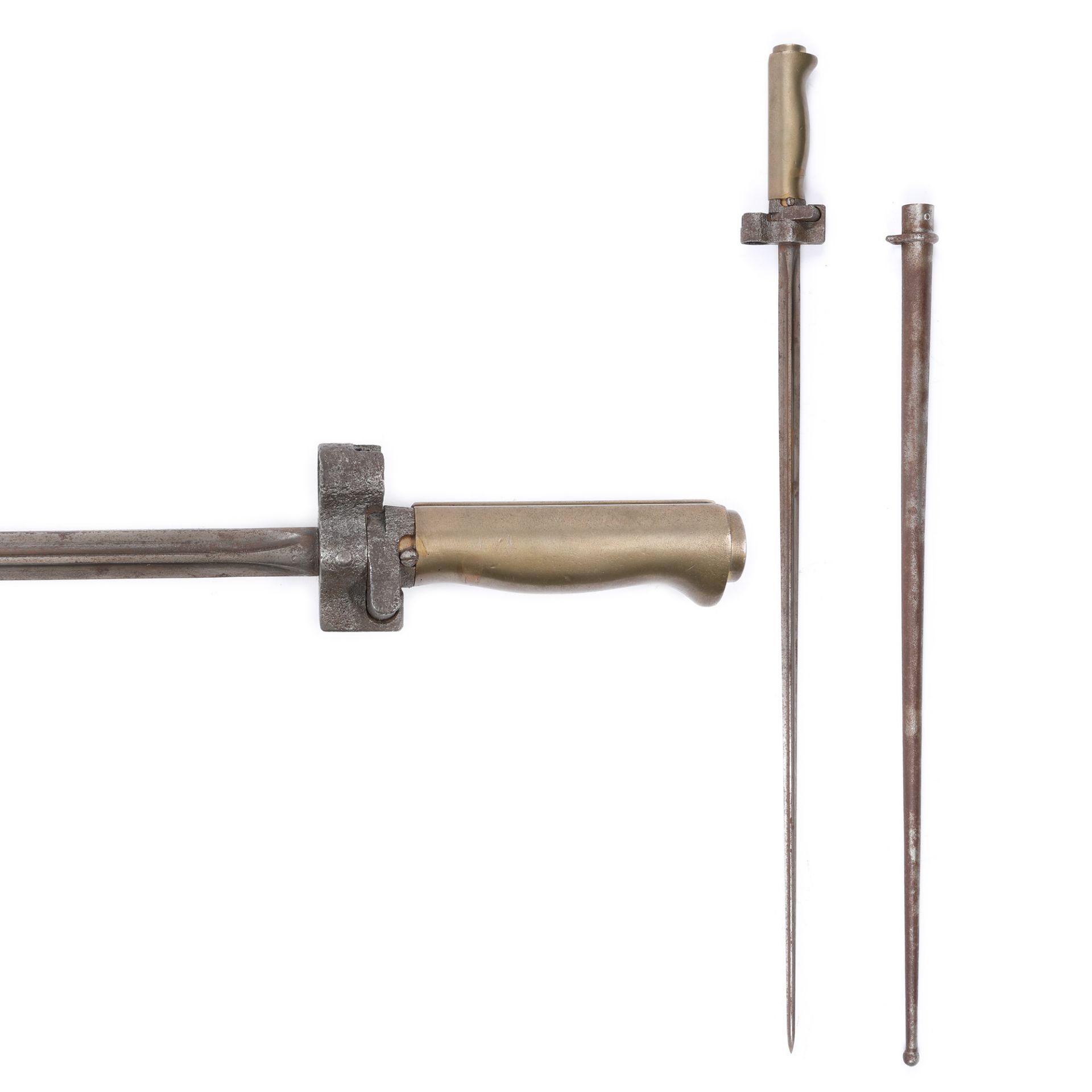 Bayonet for Lebel rifle, with sheath, model 1886-15, France, World War I period