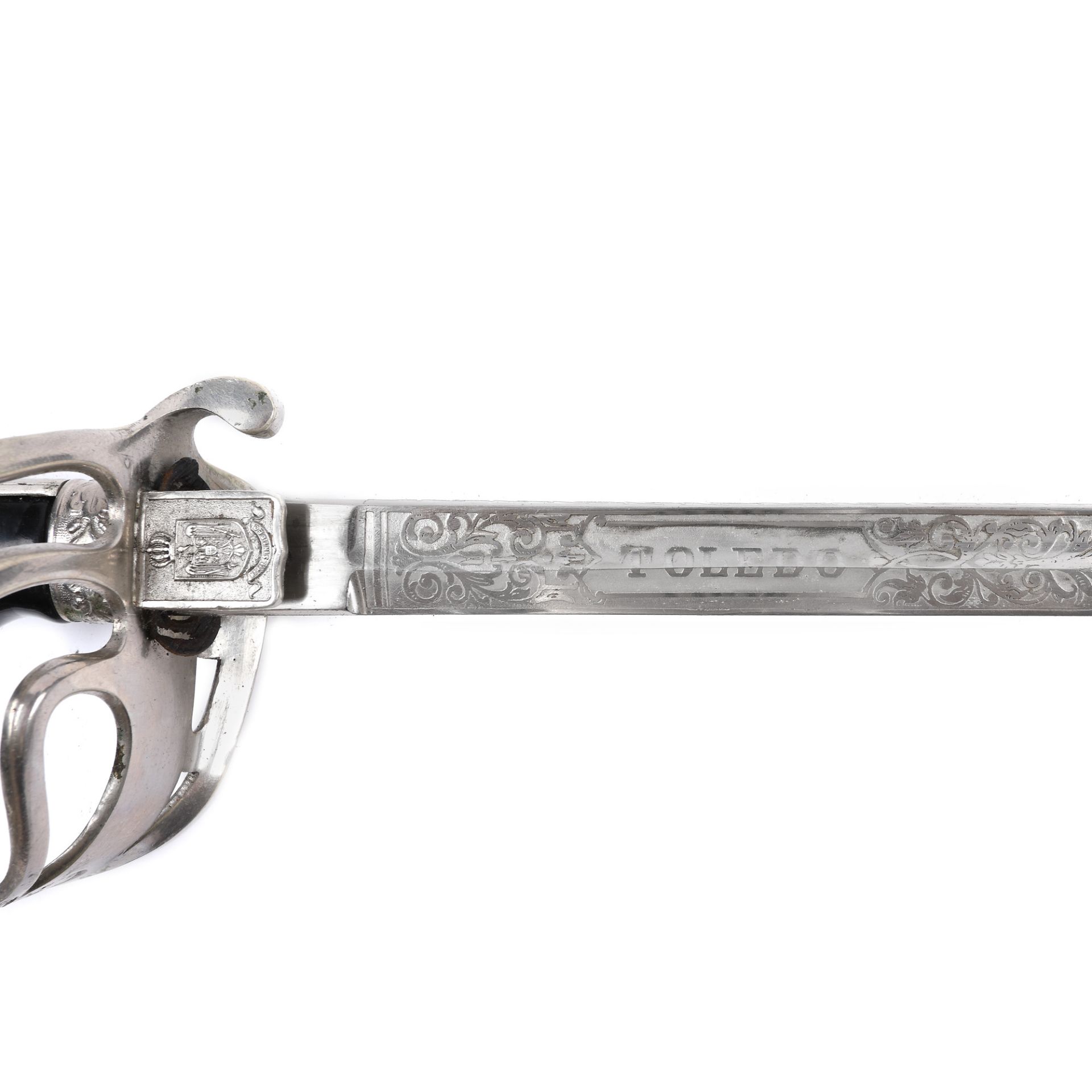 Officer's sword, with the cipher of King Ferdinand, with sheath - Image 4 of 5