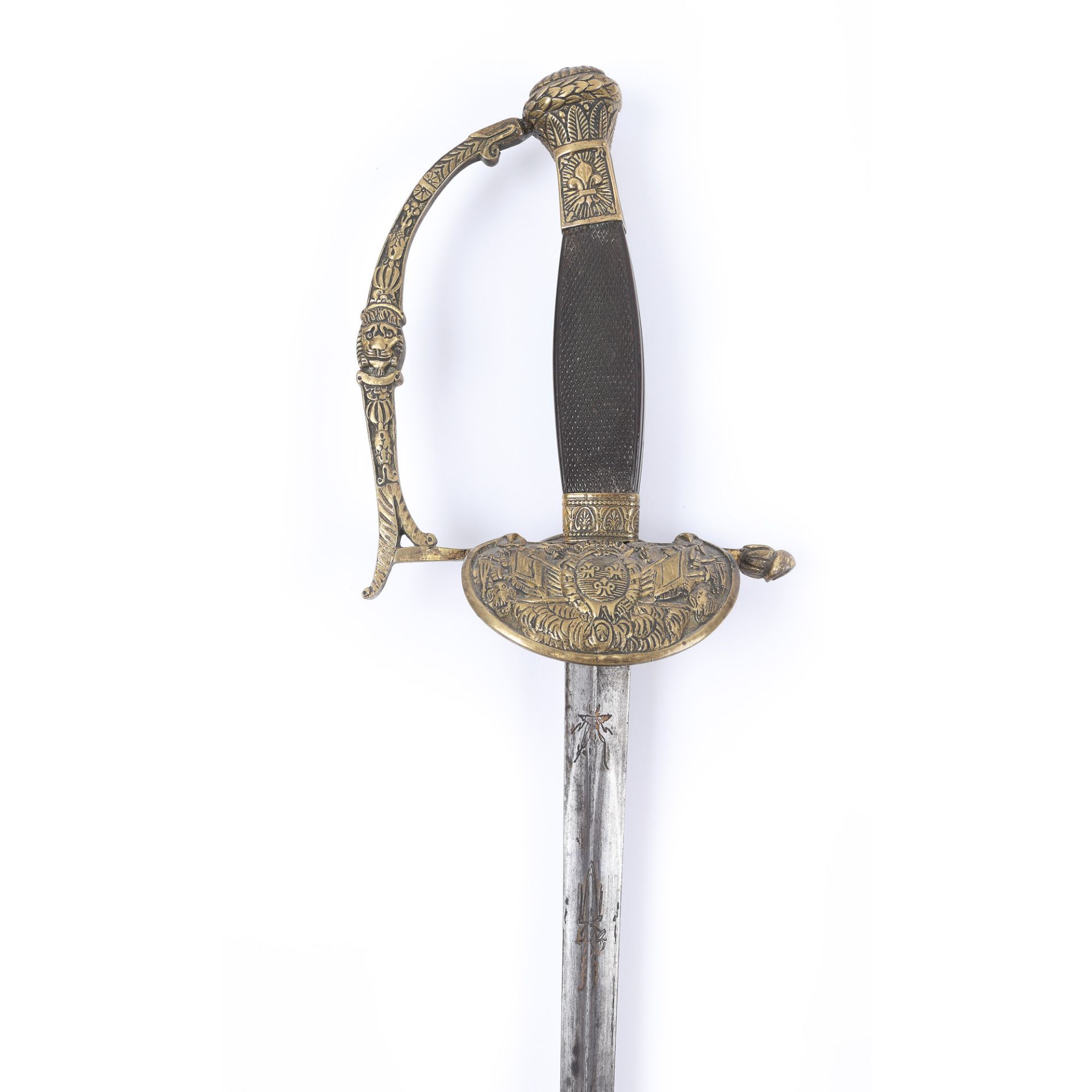 French officer's rapier, with triangular blade and sheath, Louis Philippe period, first half of the - Image 3 of 5
