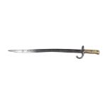 French yatagan bayonet, for Chassepot rifle, France, second half of the 19th century
