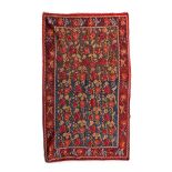 Two-tone wool rug, decorated with roses, Bucovina, late 19th century