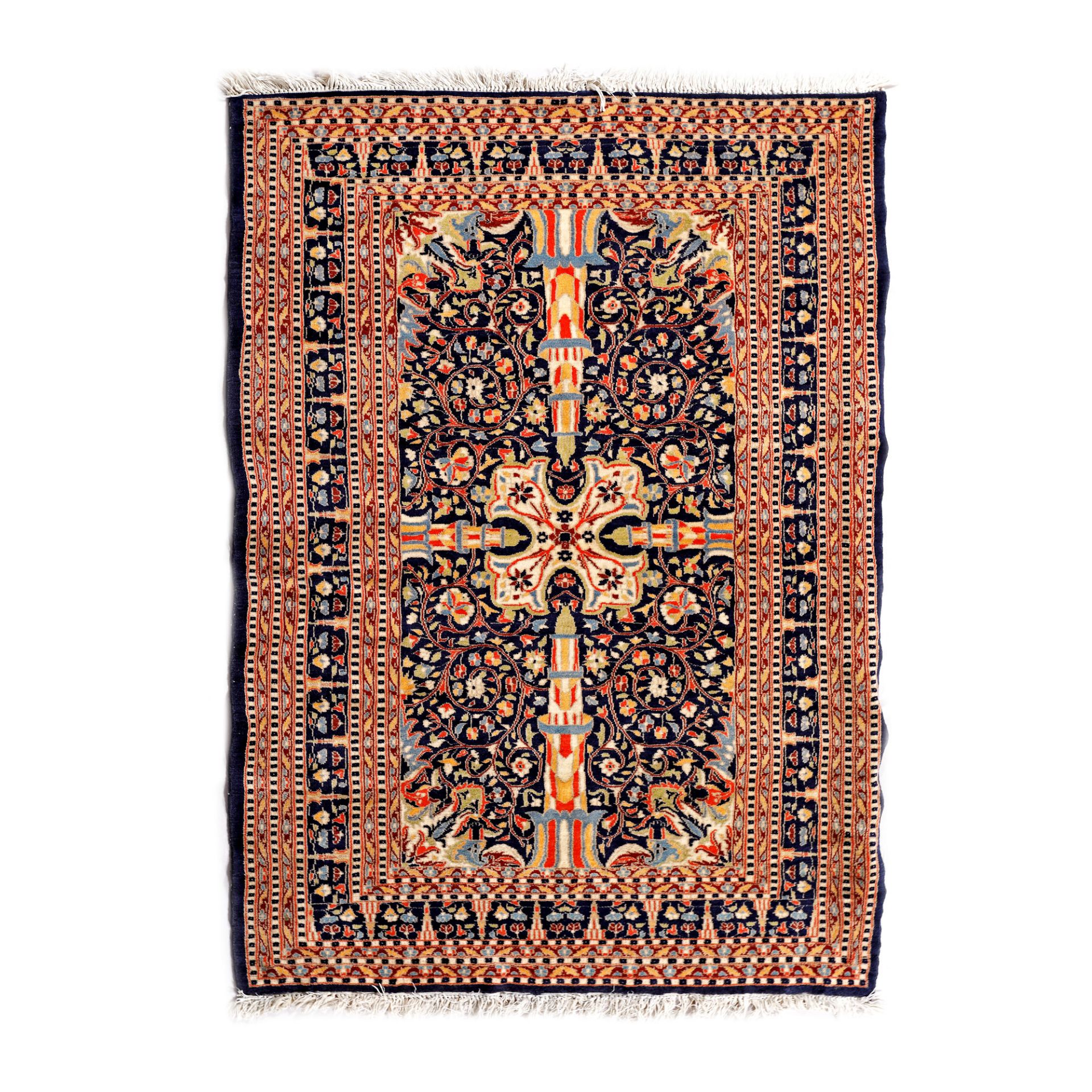 Kerman wool rug, with traditional specific decoration, Iran