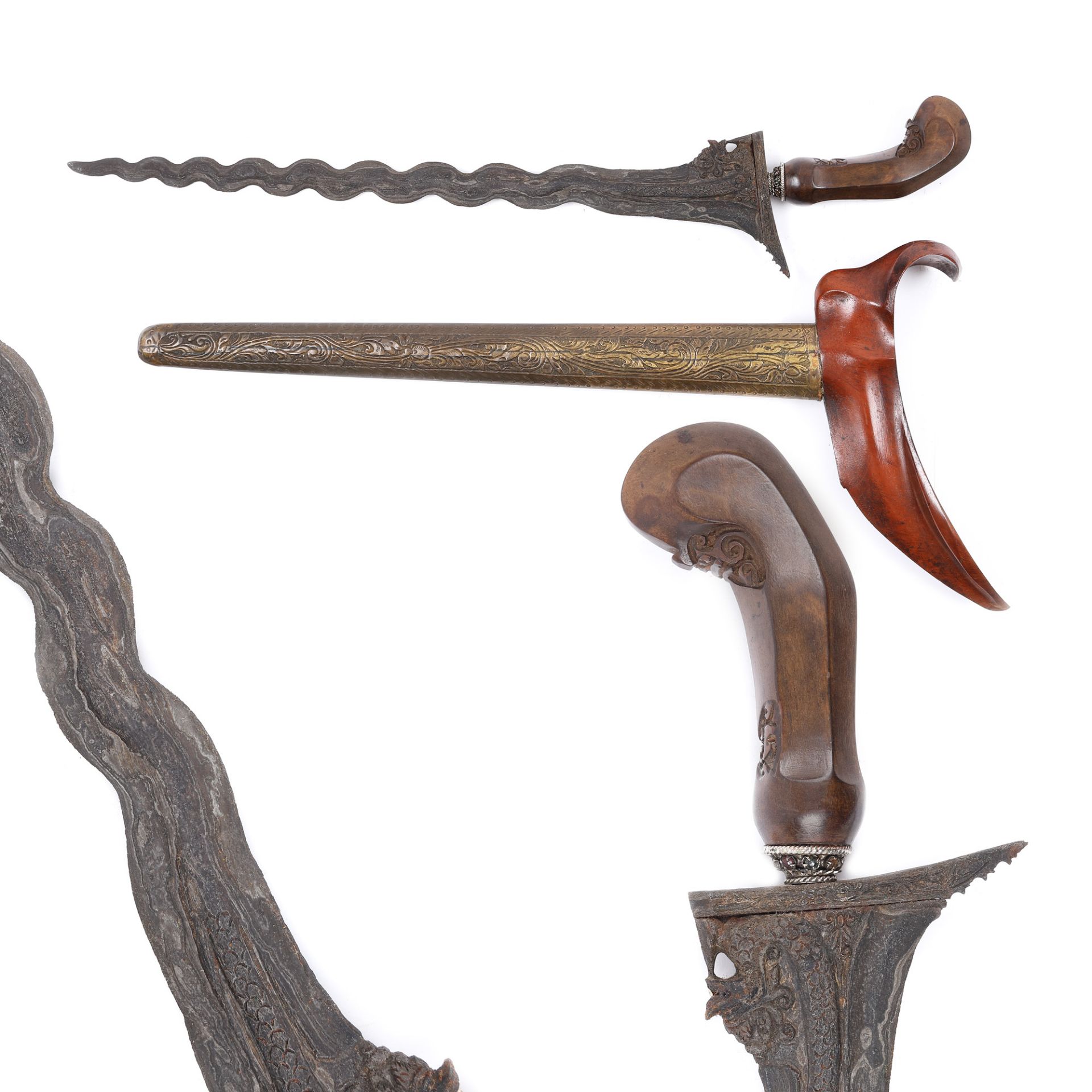 Kris dagger, with sheath, Bali, Indonesia, late 19th century