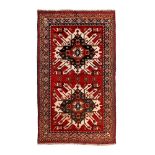 Kars wool rug, decorated with two symmetrical medallions, eastern Turkey