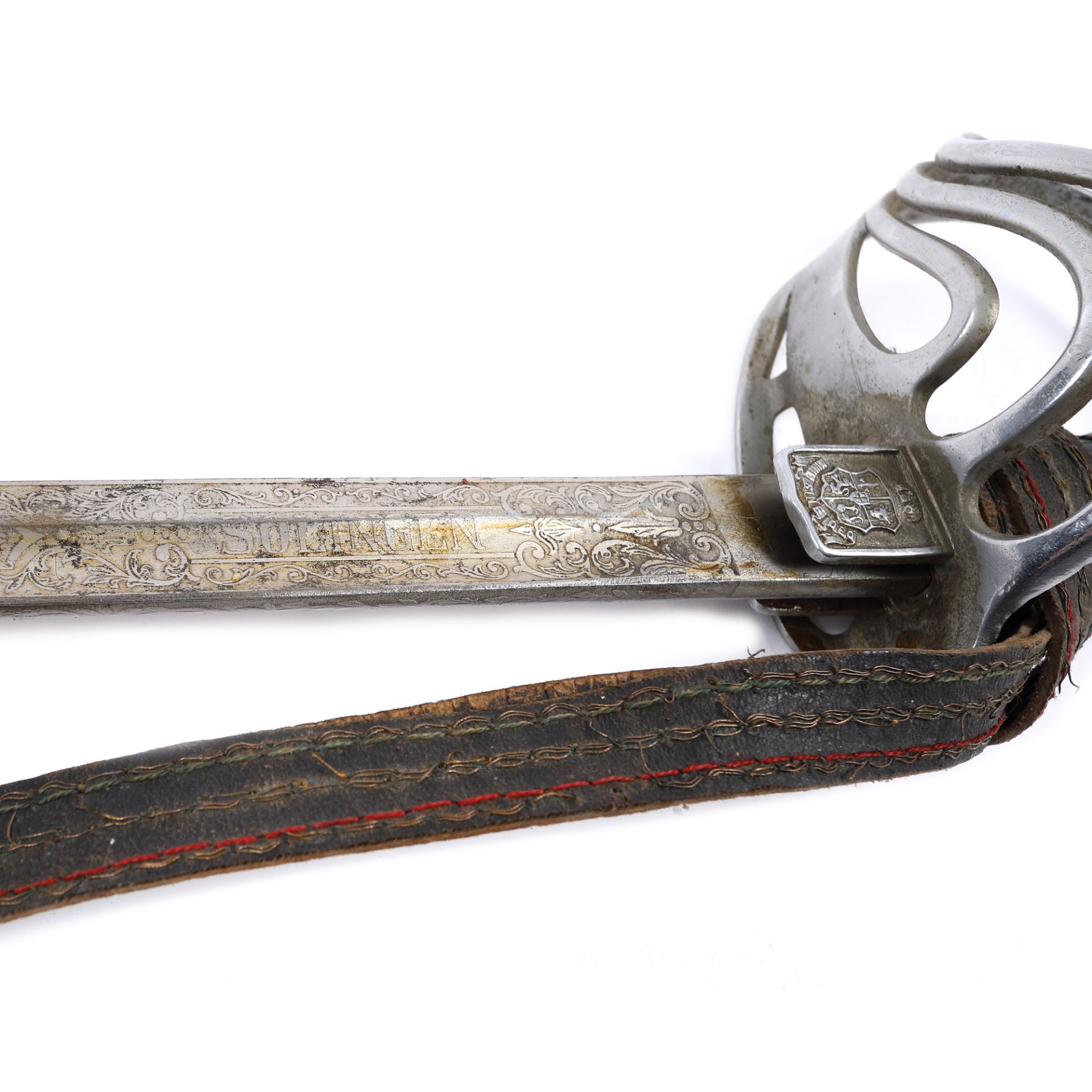 Ceremonial sword, with the cipher of King Carol II, with sheath, early 20th century - Bild 4 aus 4