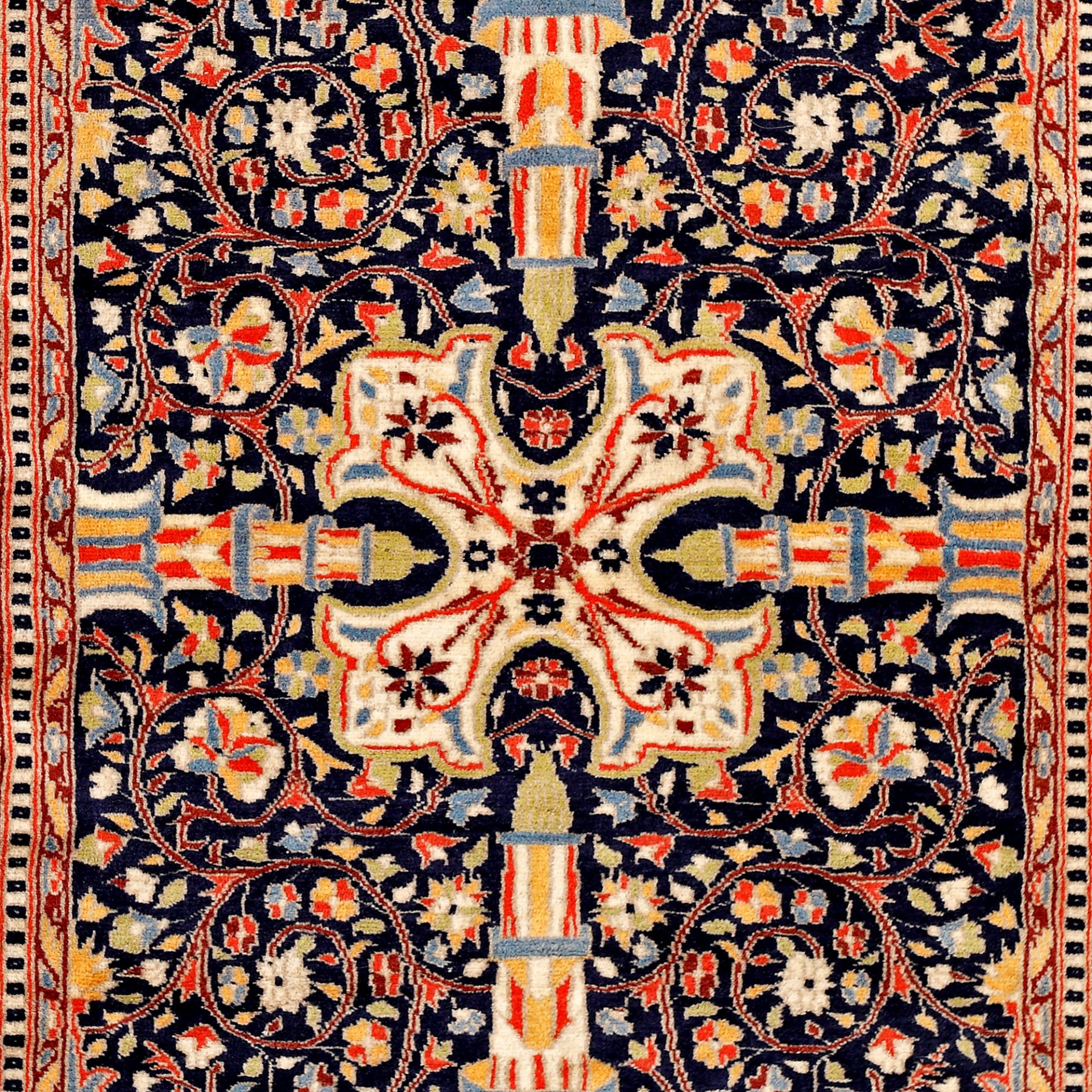 Kerman wool rug, with traditional specific decoration, Iran - Bild 2 aus 2