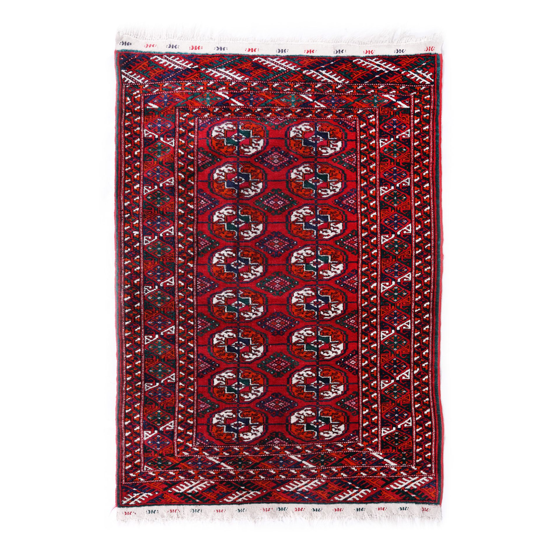 Tekke-Buhara wool rug, decorated with specific motifs, Turkmenistan