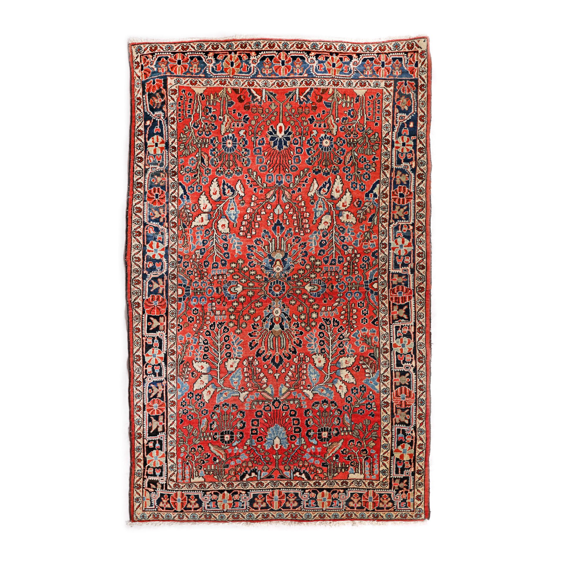 Saruk wool rug, decorated with palmettes and floral motifs, Iran