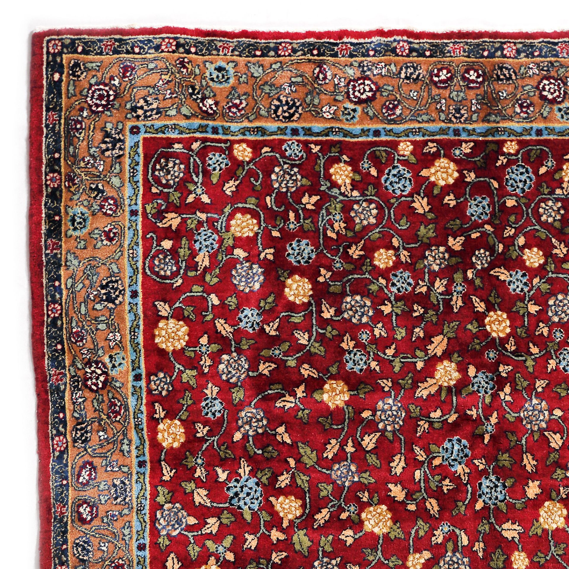 Tabriz wool rug, decorated with floral motifs, Iran - Bild 2 aus 2