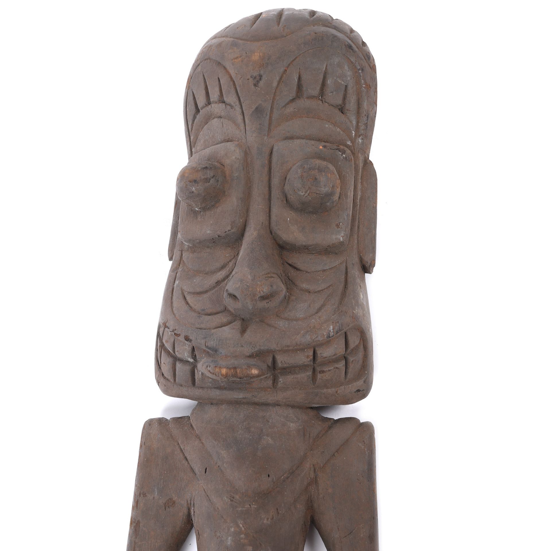 Sculpture illustrating a demon from Tambanum, Papua New Guinea - Bild 3 aus 3