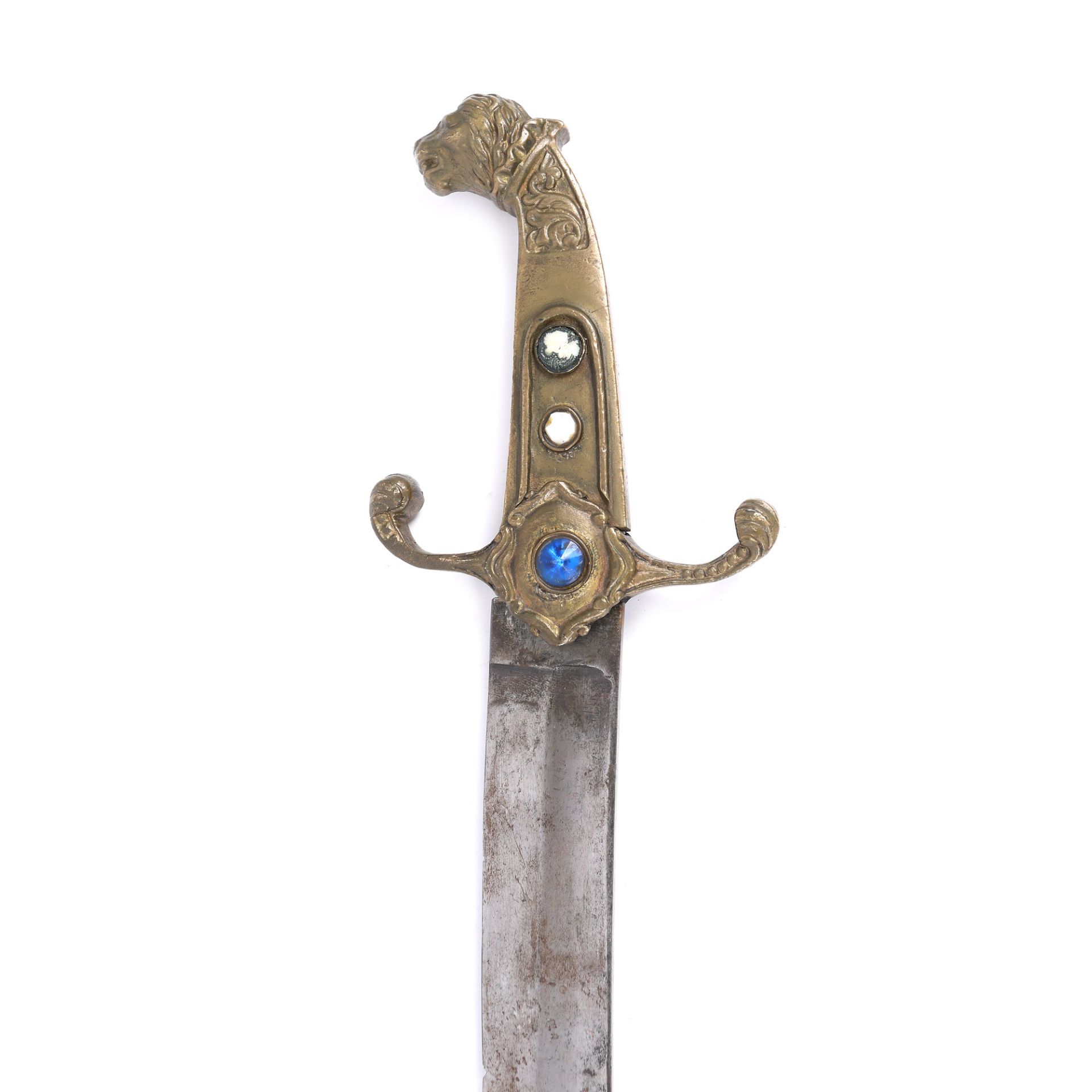 Shamshir Islamic sword, decorated with a lion’s head, end of the 19th century - Image 2 of 3