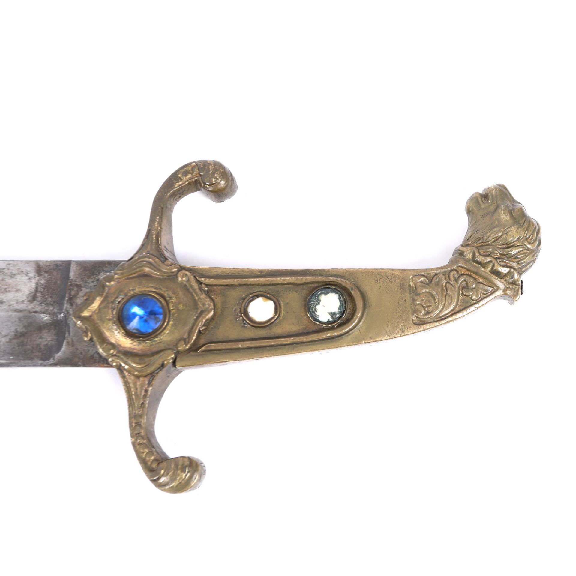 Shamshir Islamic sword, decorated with a lion’s head, end of the 19th century - Image 3 of 3