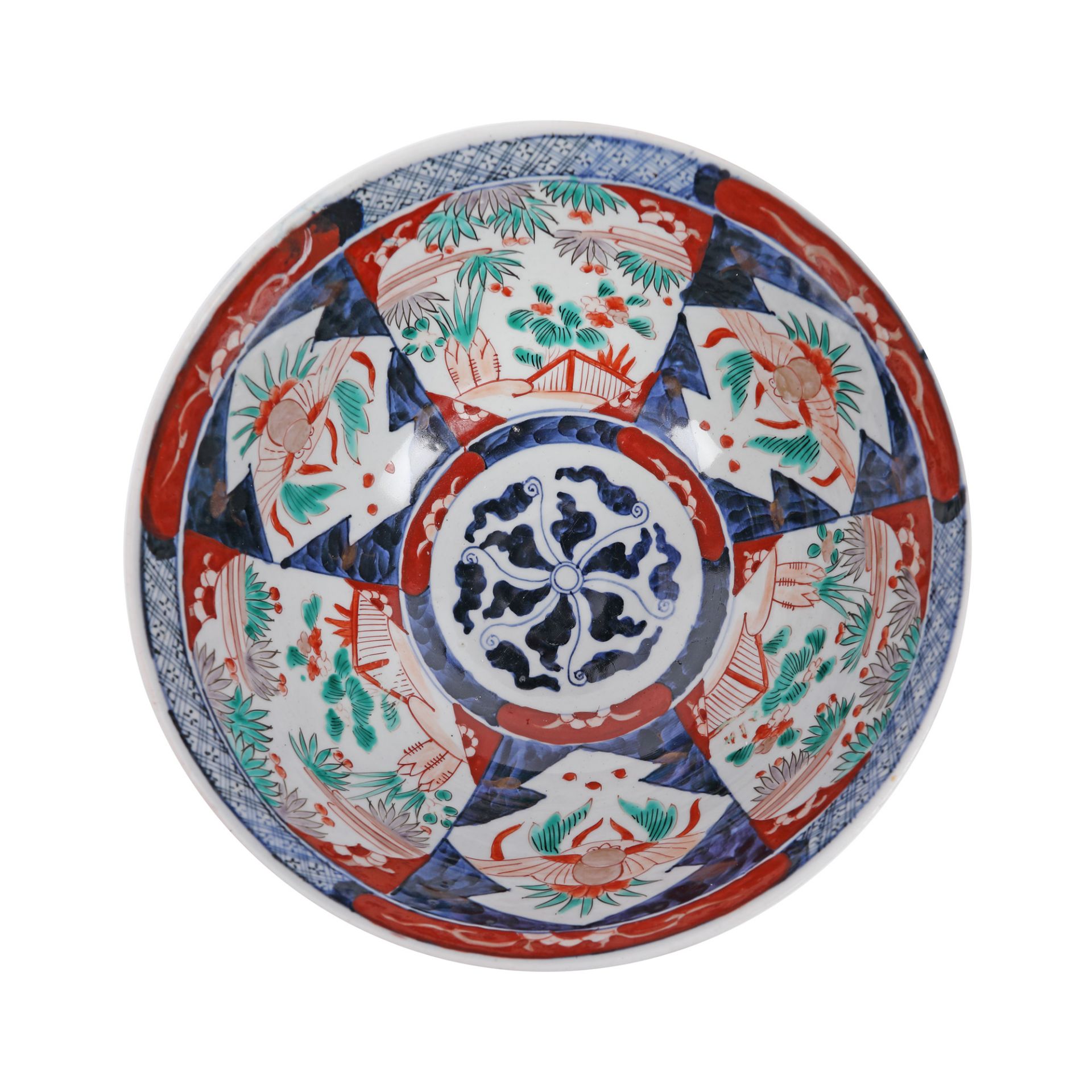 Imari vessel made of porcelain, decorated with lacustrine landscapes, the Meiji period, Japan, start - Image 2 of 3
