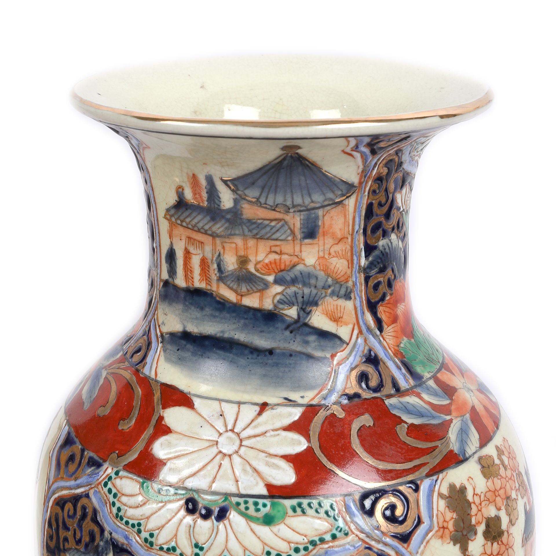 Pair of porcelain vessels, retrospective Qianlong mark, first half of the 20th century - Bild 3 aus 4