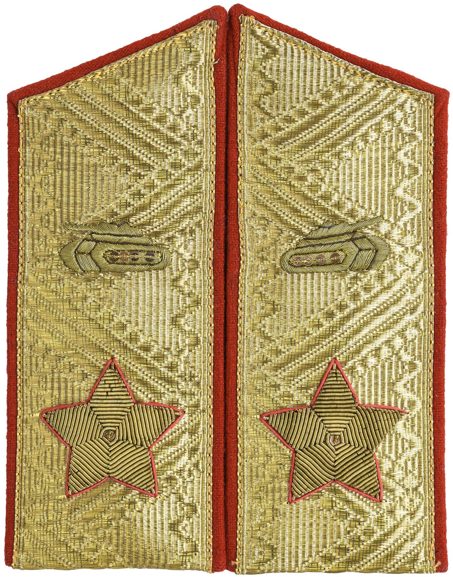 Soviet shoulder boards marshal tank parade. 16x6 cm.