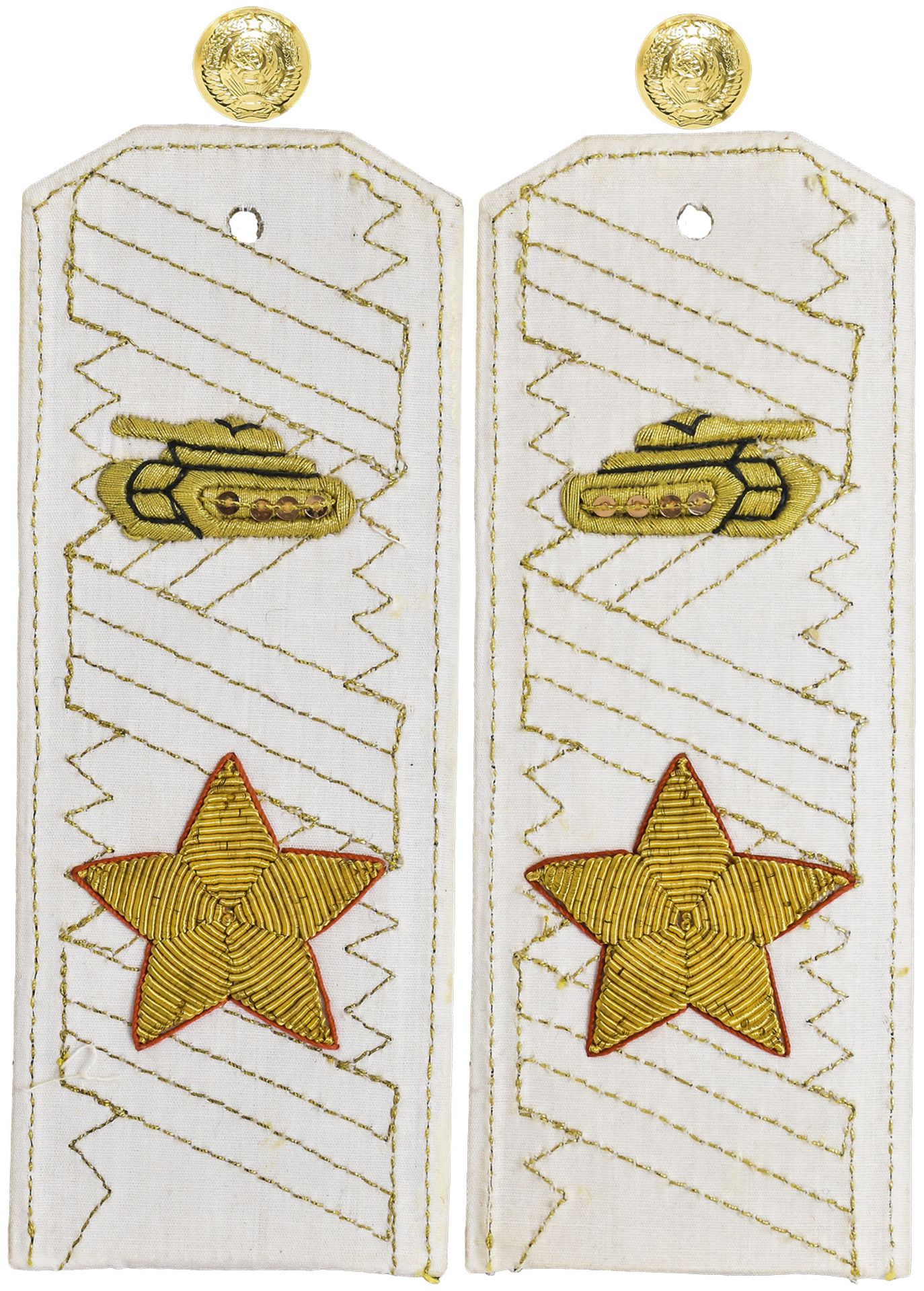 Soviet shoulder boards marshal tank. 14,5x5,5 cm.