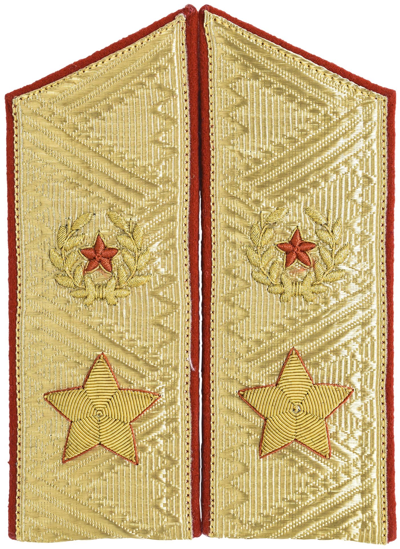 Soviet parade shoulder boards general of army. 18,5x6,5 cm.