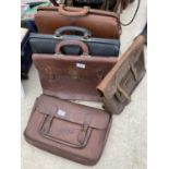 AN ASSORTMENT OF VINTAGE BAGS AND CASES