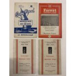 FOUR MANCHESTER UTD SEMI FINAL PROGRAMMES RANGING 1963 TO 1965 TO INCLUDE V SOUTHAMPTON, WEST HAM