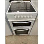 A WHITE BELLING FREE STANDING OVEN AND HOB