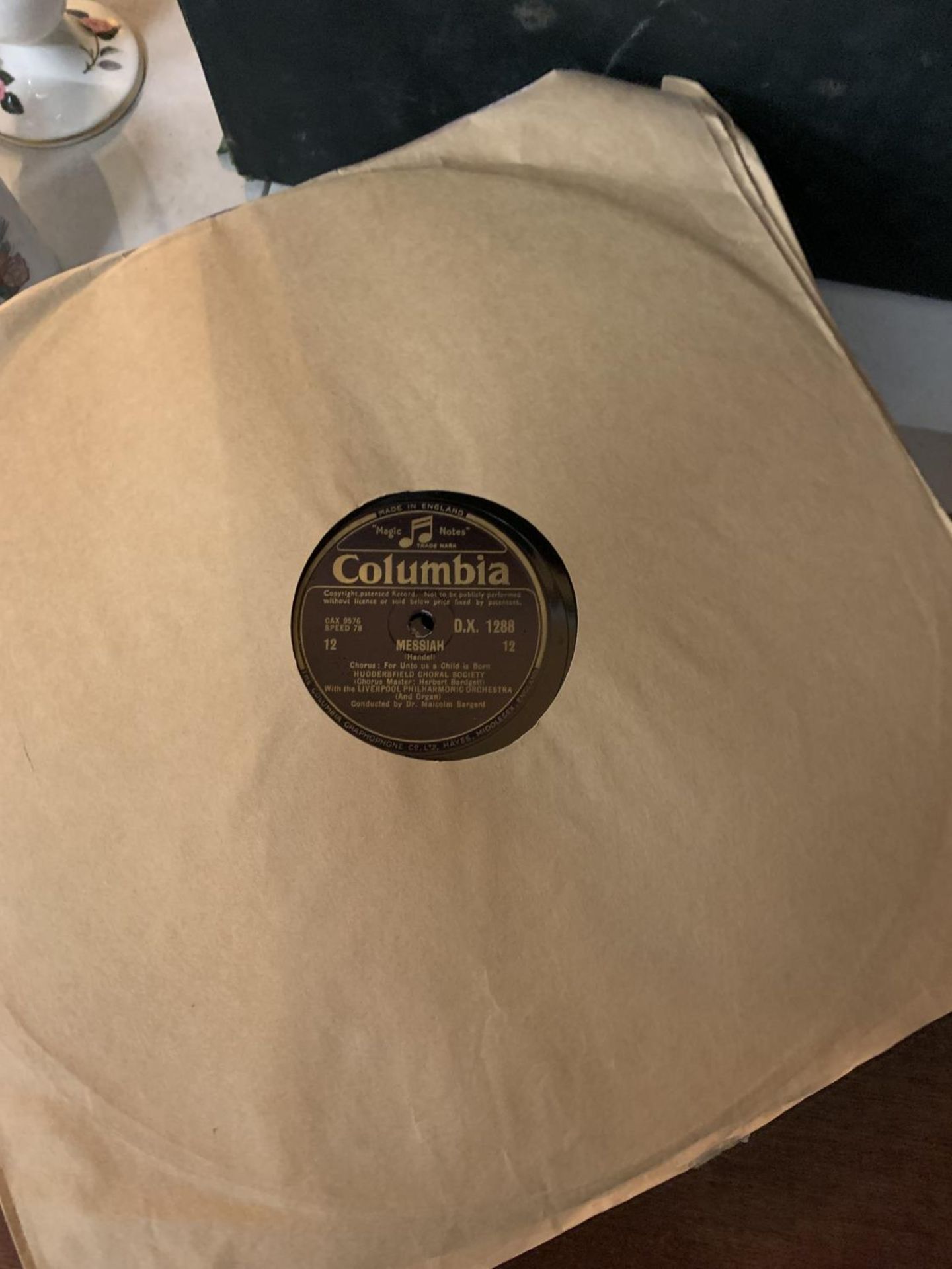 A BOX OF 78RPM RECORDS 'MESSIAH' - Image 2 of 2