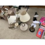 AN ASSORTMENT OF TSBLE LAMPS