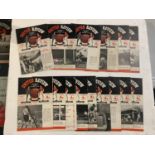 A COLLECTION OF MANCHESTER UTD PROGRAMMES FROM 1959-1960 SEASON SOME MAY HAVE TOKENS CUT PLEASE