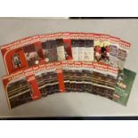 A COLLECTION OF MANCHESTER UTD PROGRAMMES FROM 1978-79 SEASONS TO INCLUDE THE CHALLENGE CUP FINAL