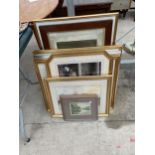 AN ASSORTMENT OF FRAMED PRINTS AND PICTURES