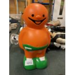 AN ORANGE BASSETTS JELLY BABIES MONEY BOX