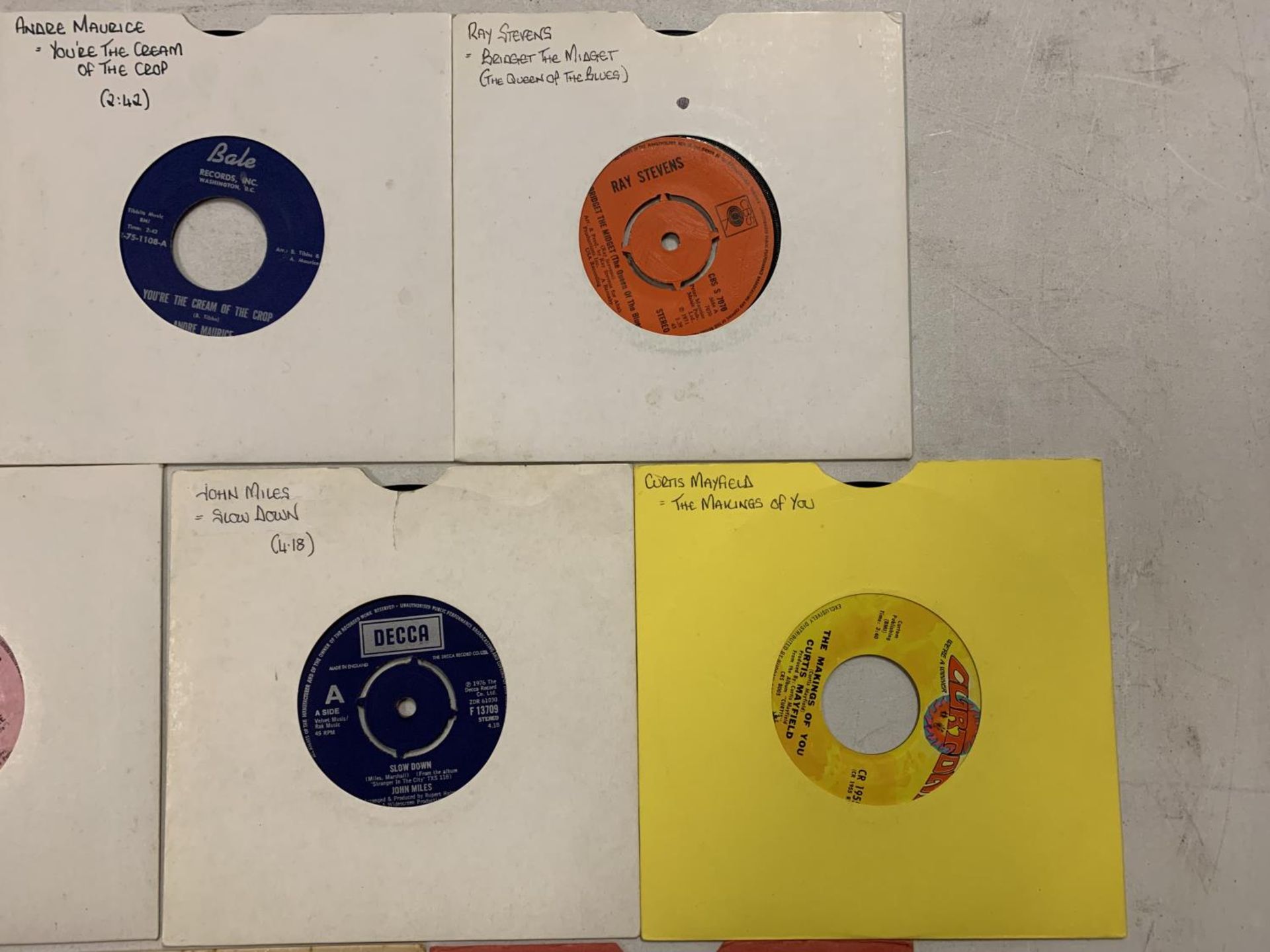 A COLLECTION OF 7 INCH MOSTLY FUNK / SOUL VINYL RECORDS TO INCLUDE: CURTIS MAYFIELD, KING CURTIS, - Image 4 of 6