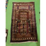 A BALUCHI RUG SIZE 134CM X 81CM