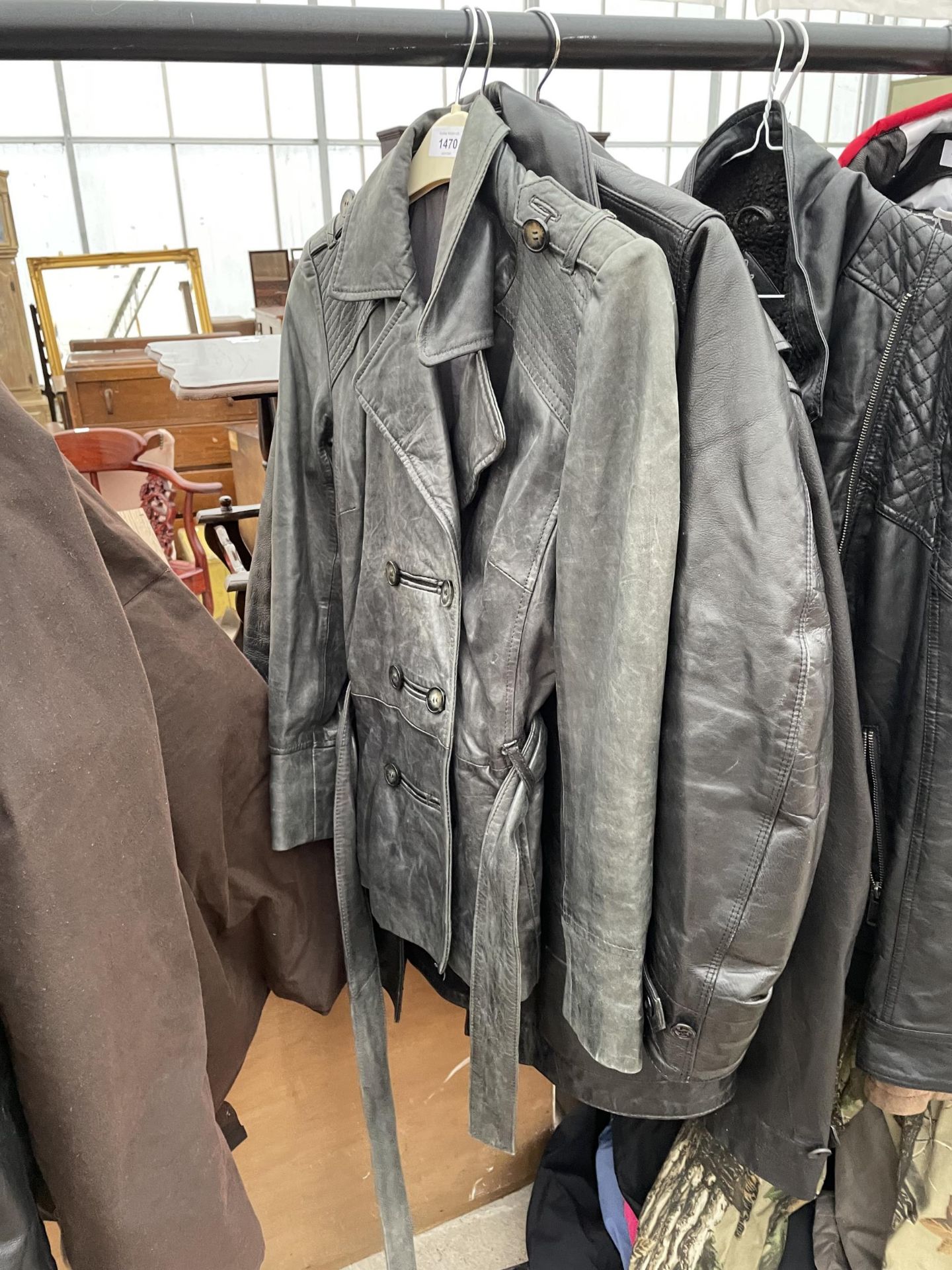 THREE VARIOUS LEATHER JACKETS