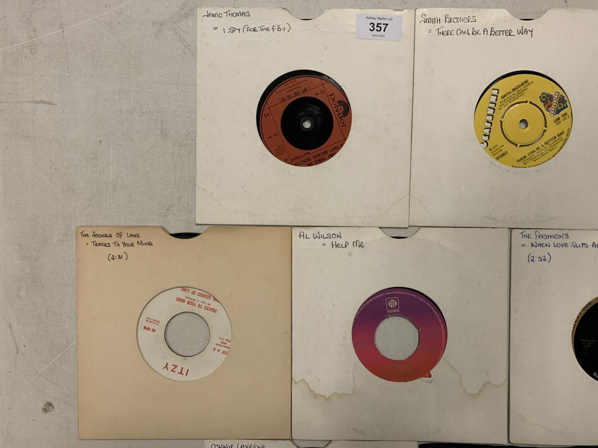 A COLLECTION OF 7 INCH MOSTLY FUNK / SOUL VINYL RECORDS TO INCLUDE: JAMO THOMAS, SMITH BROTHERS, - Image 2 of 5