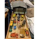 UNBOXED CONSTRUCTION MODELS COMPRISING OF A LARGE BUILDING, DUMPER TRUCK, BULL DOZER, LOW LOADERS,