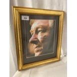 A FRAMED SIGNED PICTURE OF SIR ALEX FERGUSON