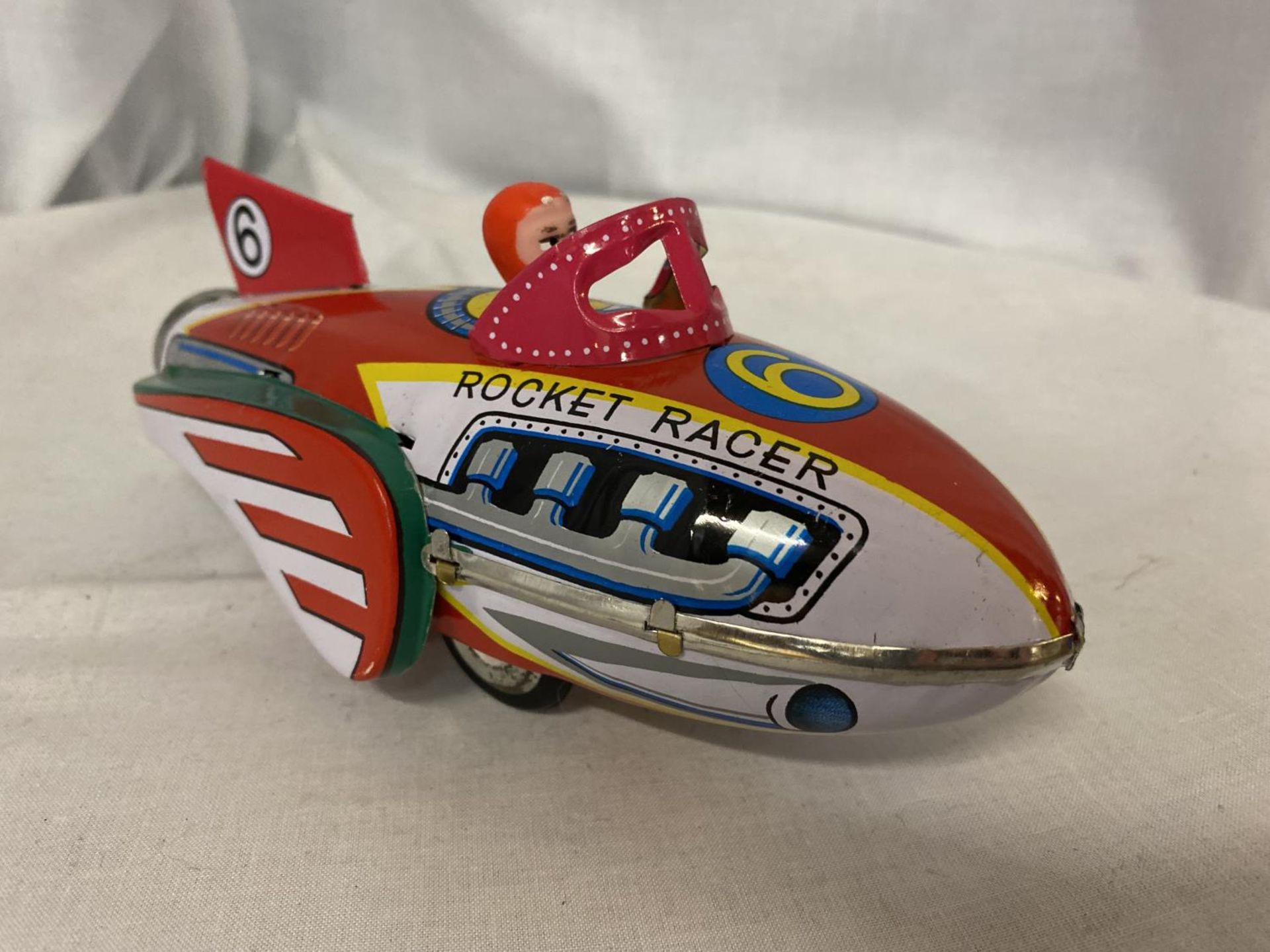 A TIN PLATE ROCKET TOY - Image 2 of 3