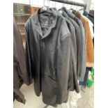 FOUR VARIOUS GENTS LEATHER JACKETS