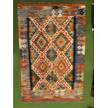 A CHOBI KILIM RUG SIZE 120CM X 81CM