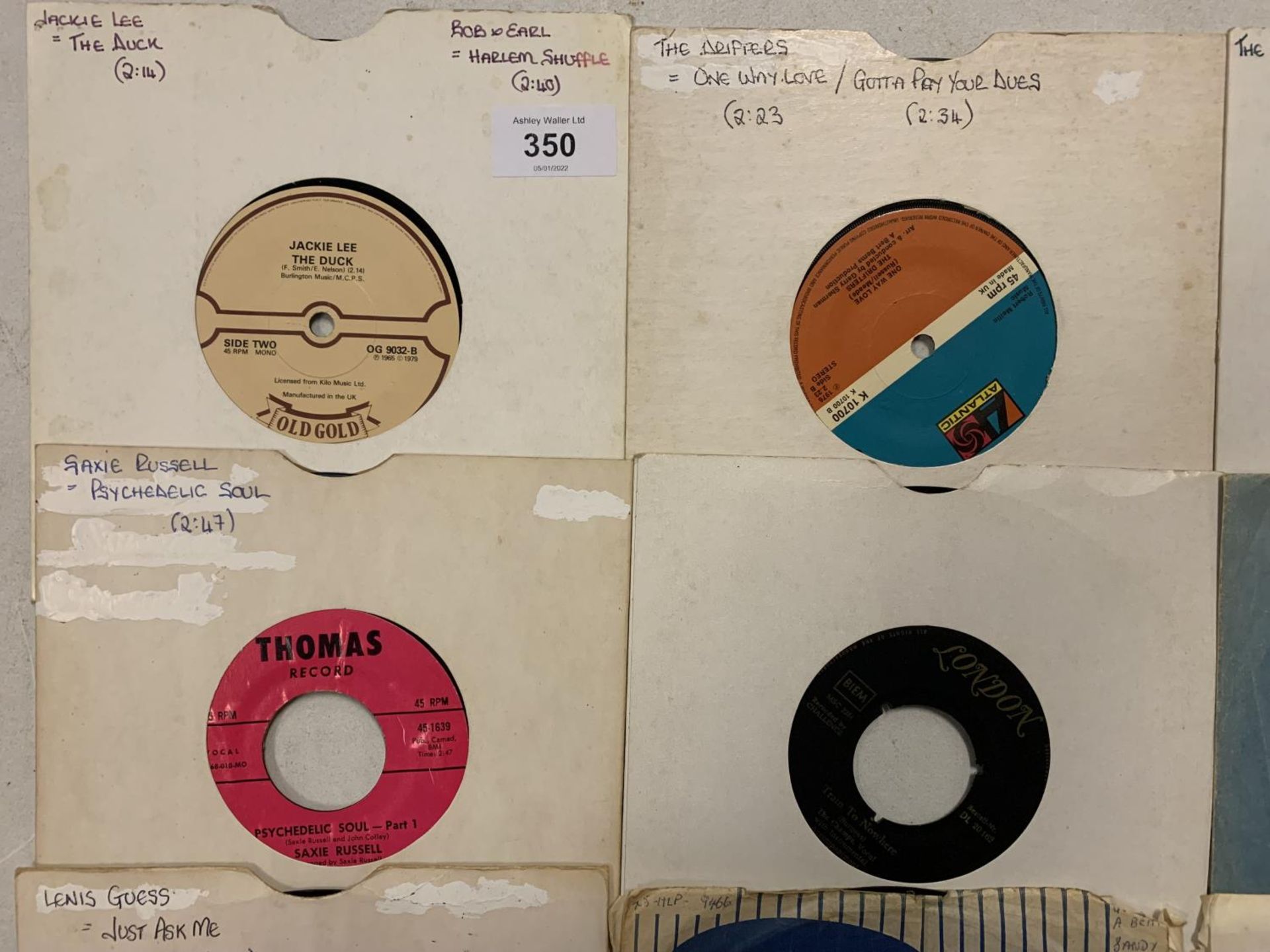 A COLLECTION OF 7 INCH MOSTLY FUNK / SOUL VINYL RECORDS TO INCLUDE: THE DRIFTERS, JACKIE LEE, - Image 2 of 5