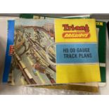 FIVE VINTAGE RAILWAY CATALOGUES TO INCLUDE TRI-ANG, MINITRIX, PECO AND HORNBY