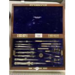 A KERN & CO AARAU SUISSE CASED TECHNICAL DRAWING SET