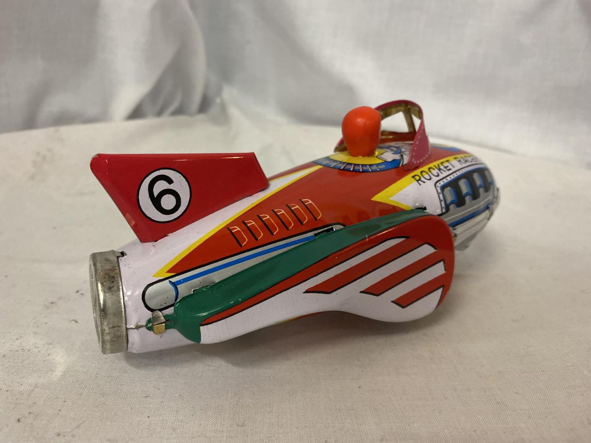 A TIN PLATE ROCKET TOY - Image 3 of 3
