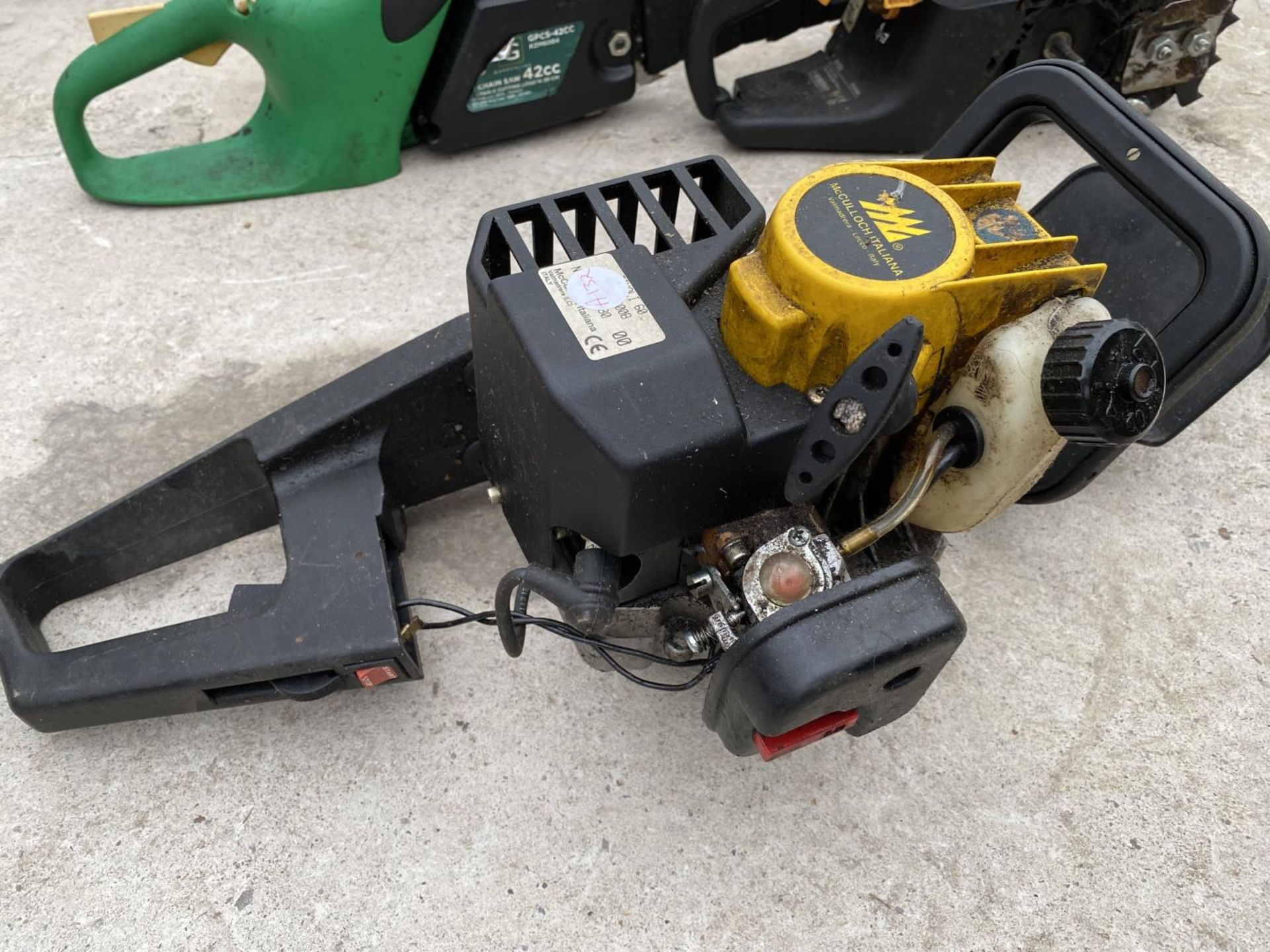 TWO PETROL CHAINSAWS FOR RESTORING AND A PETROL HEDGE TRIMMER - Image 2 of 5