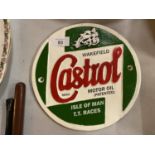 A CAST CASTROL MOTOR OIL SIGN